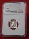 1959 10C NGC PF 69 Silver ROOSEVELT DIME                                #MF-2396