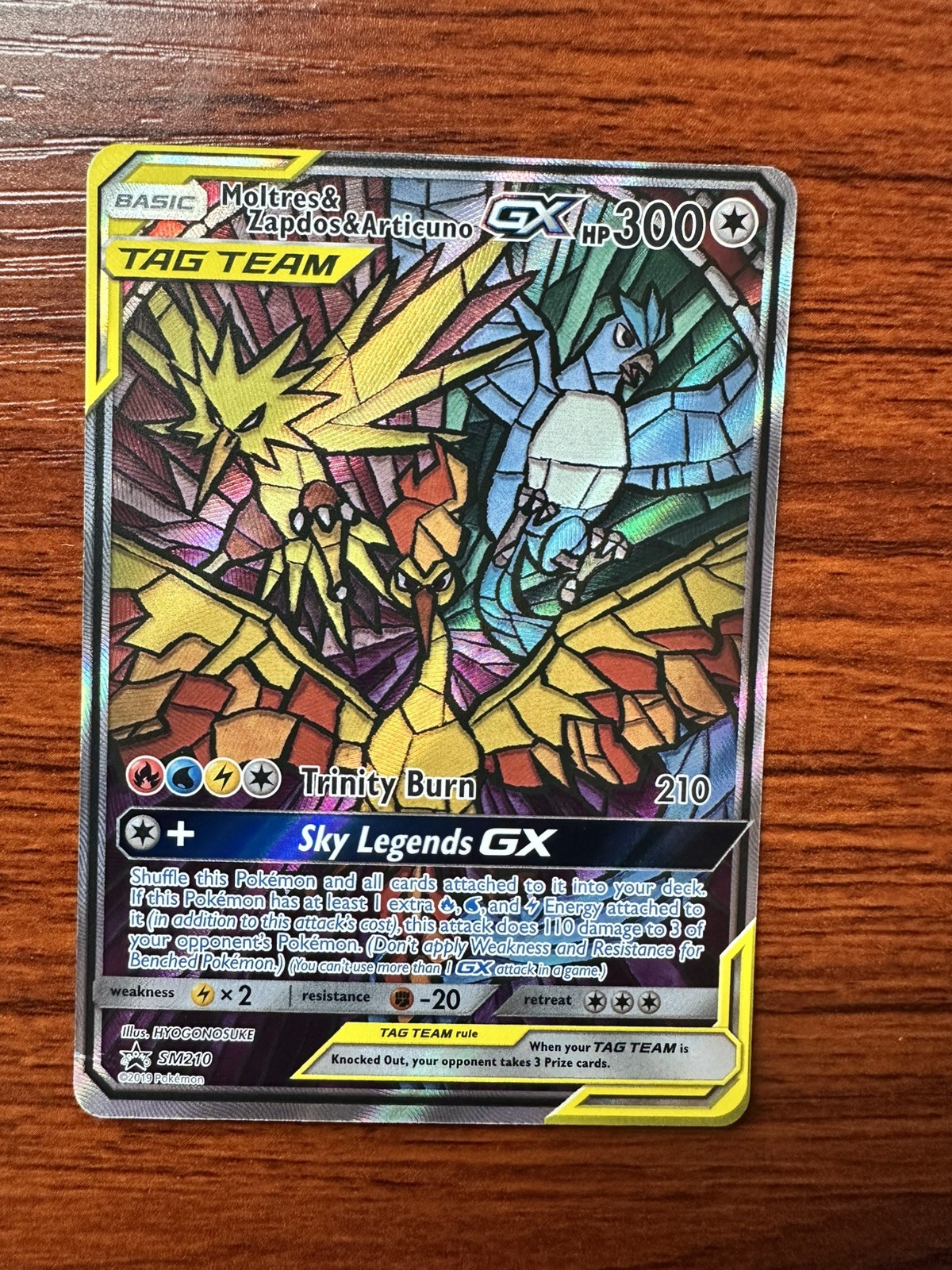 Moltres & Zapados & Articuno GX Tag Team SM210 Sun & Moon Promo LP