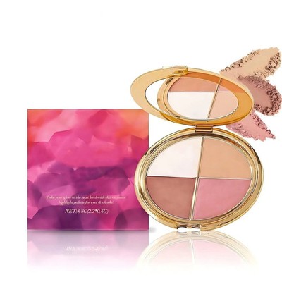 tarte Glow Wardrobe Palette Highlighter Blush Bronzer Eyeshadow Full Size New