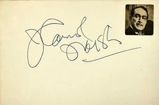 J. CARROL NAISH Signed Autograph 4x6 INDEX CARD Dracula vs. Frankenstein SAHARA