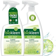 Bac-Out Enzyme Cleaner Spray and Stain  Odor Remover for Pet Stains, Laundry...