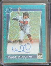 2021 William Contreras Donruss Optic Auto 20/35 RC Teal Velocity Atlanta Braves