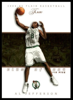 2004-05 Flair #84 Al Jefferson Row 1 #/100
