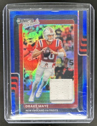 2025 Donruss Optic Drake Maye Blue Hyper (RAW)