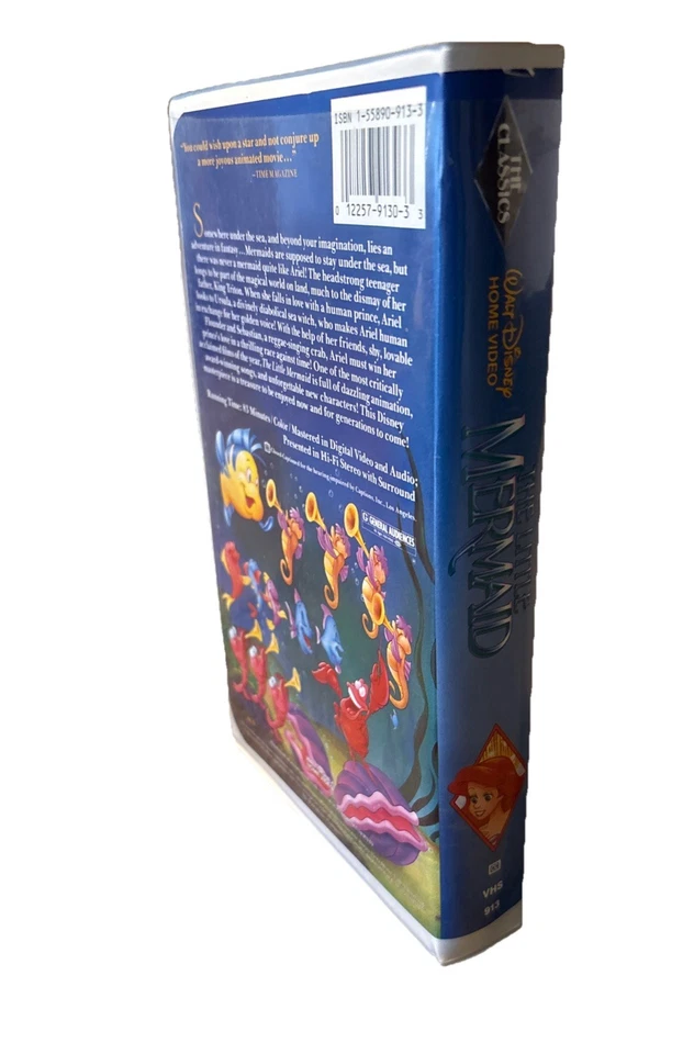 Walt Disney The Little Mermaid VHS Black Diamond Edition Original Cover Banned - Image 2 of 4
