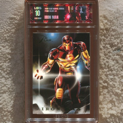 #ad #ad 1994 FLAIR MARVEL ANNUAL POWER BLAST IRON MAN #3 LEGIONS GRADING LGS GEM MINT 10 $42.99