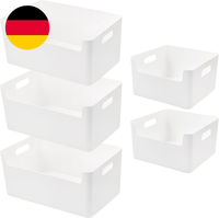Lylidia 5 StüCk Aufbewahrungsbox KüChe Bad KöRbe Kunststoff 30Cm Niedrigeren Vor
