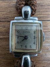 Vintage 1930s Civitas Damenarmbanduhr Art Dec...