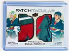 2024-25 UD Premier Dual Rookie Patch-Tacular /25 Chest Wallstedt / Ohgren Wild