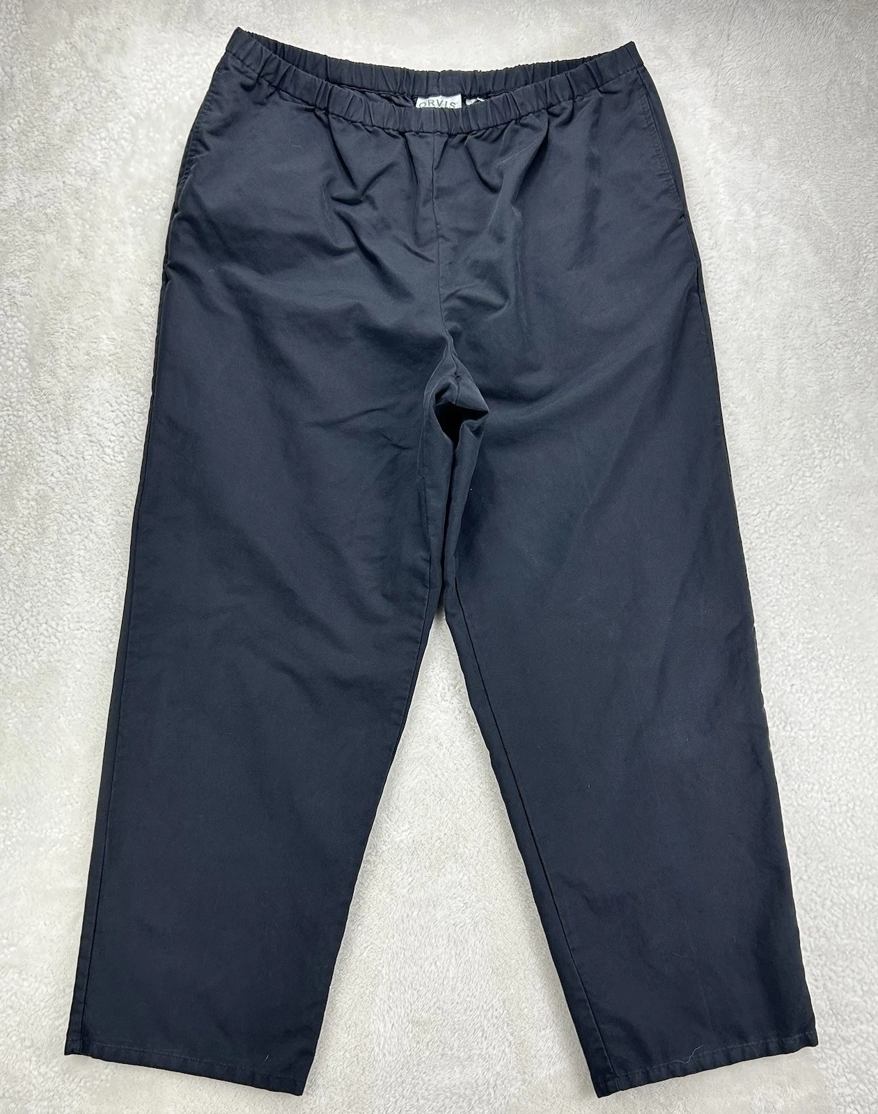 Orvis Men’s Pull-On Pants XL Elastic Waist Lounge Travel Fishing Casual “Read”