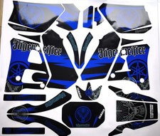 Yamaha DT 125  R 91-03 4BL Jäger blue DEKOR DECAL KIT Aufkleber Verkleidung