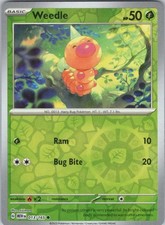 Weedle #13/165 (Reverse Holo) (LP) SV: Scarlet & Violet 151 MEW Pokemon