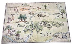 100 Acre Woods Winnie Pooh Backdrop Baby Shower Play Room Bedroom 40”x59” Tigger