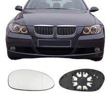 Passenger Right Side Power Heated Mirror Replacement Glass with Backing Plate...