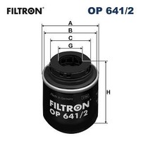 Filtron ÖLfilter OP 641/2 FüR VW Seat Audi Skoda