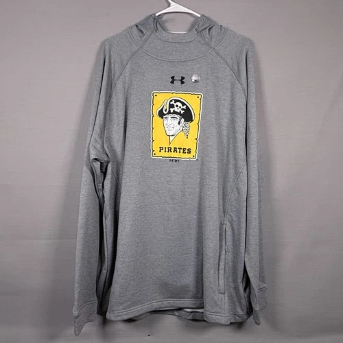 Pittsburgh Pirates Under Armour Gray Hoodie Sweatshirt Men's Size 2XL