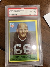 1967 Philadelphia Football Complete Set  VGEX. Nitschke. RC PSA 6, Sayers PSA 6
