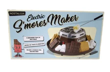 Nostalgia Electric Smores Maker  w/ Roasting Forks Brown-SMM200-SEALED!