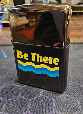 VTG Rare 2002 ''Be There'' Newport Cigarettes Midnight Chrome Zippo New Never Lit