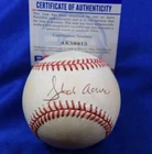 Hank Aaron PSA DNA Coa Autograph National League ONL Signed Baseball 5