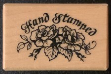 PSX B-1136 Hand Stamped Roses Rubber Stamp