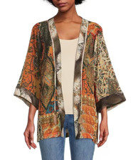 John Mark Mixed Media Kimono Jacket Boho Sz 3x Nwt $119