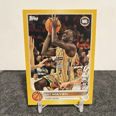 2022-23 Topps NBL #27 Lat Mayen Gold /50 Cairns Taipans Rookie Card RC