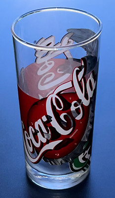Coca Cola Werbeglas Höhe 14,5 cm 1999 Bistro Bar Sammlung Vintage