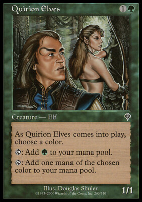MTG Magic the Gathering Quirion Elves (203/356) Invasion LP