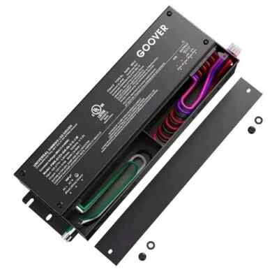 GOOVER 300W MODEL PWR-G12V-300-66-U-D-J DIMMABLE LED DRIVER POWER SUPPLY