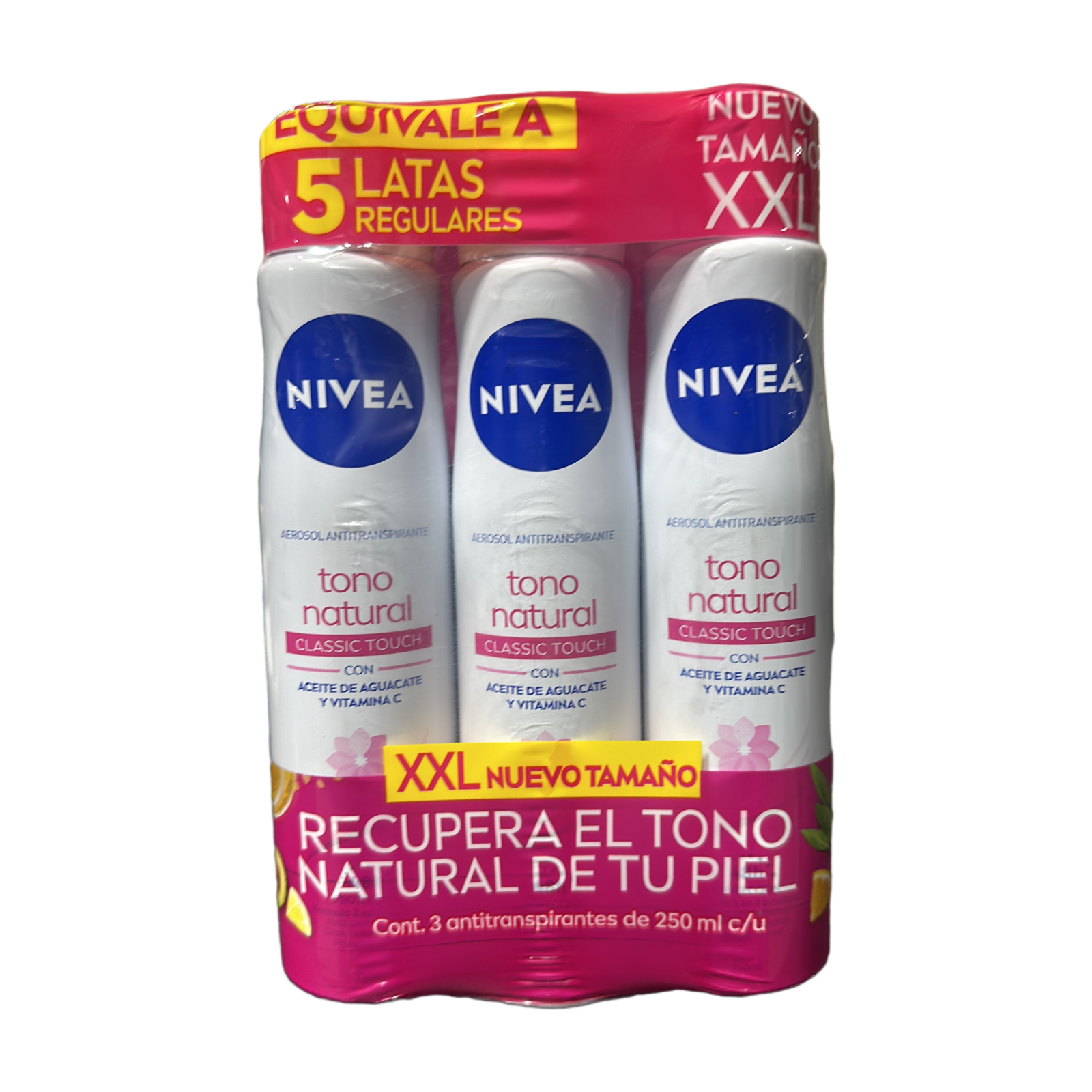 Nivea Natural Tone XXL Antiperspirant 3-Pack