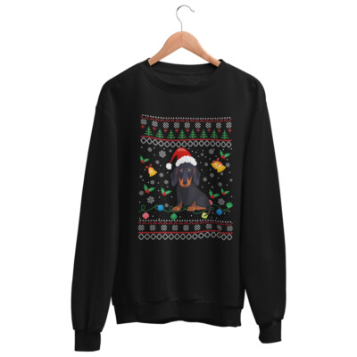 Dog Christmas Jumper Dachshund Sausage Cute Novelty Xmas Day