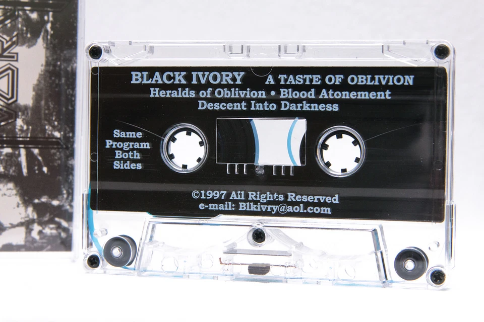 Rare 1997 BLACK IVORY A Taste Of Oblivion DEMO Cassette Tape | Death Metal Band - Image 4 of 4