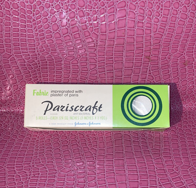 Pariscraft Art Material 5 Rolls Plaster of Paris Fabric 3'' x 3 yards Each