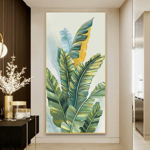 Large Oil Painting leaves On Canvas Handpainted modern art home wall decor art