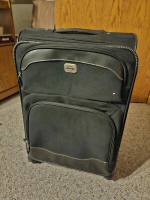 Jeep Luggage Rolling Bag Black