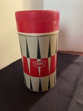 Vintage Thermos 1970 King- Seeley 10 Oz Retro Widemouth Metal No 6063 Usable 