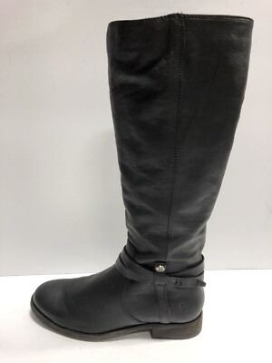 Frye Melissa Belted Tall, Women's Black Knee High Boots, Size 7M, 