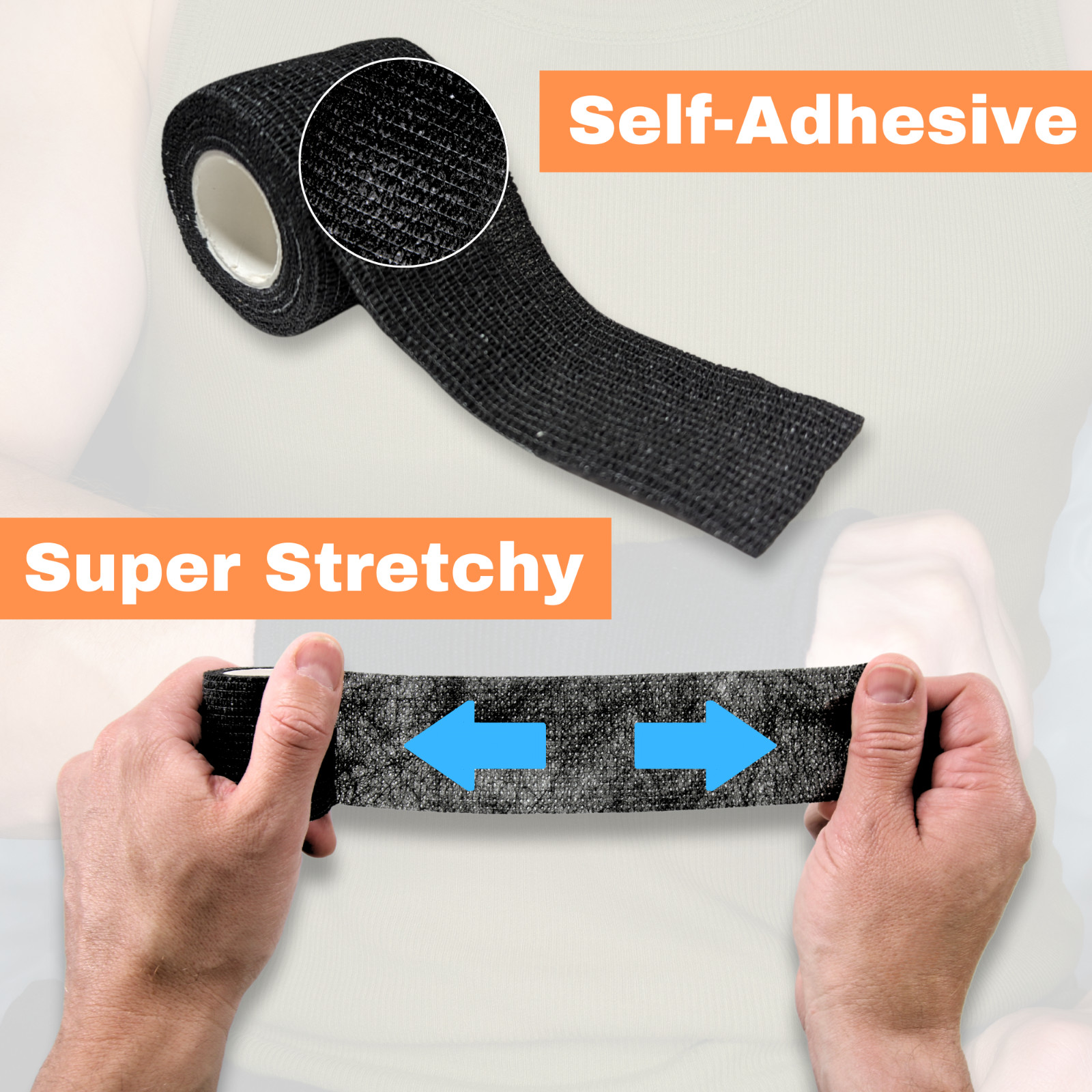 Coban Bandage Wrap 2" x 5 Yard Elastic Self Adhesive Medical Athletic