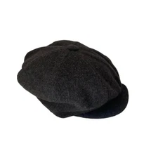 Capas Wool Gatsby Cap One Size Fits All Gray Classic Retro Winter