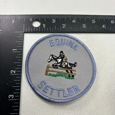 Horse Riding Equestrian EQUINE SETTLER Patch 451K