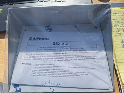 Aiphone Stainless Steel Device Enclosure | SBX-ACE