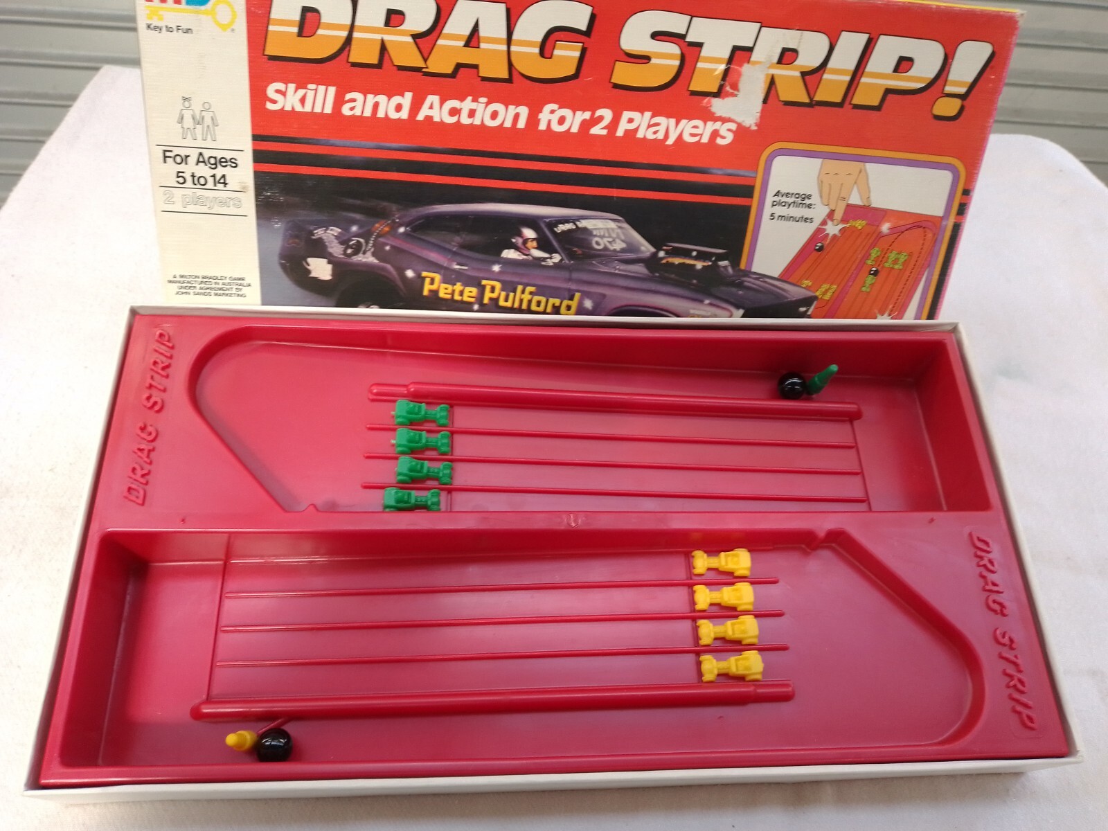 Drag Strip Game Milton Bradley Pete Pulford Racing eBay