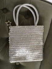 Silver Vintage 90’s Nine West Beaded Blingy Sequin Sparkle Bag Handbag Purse