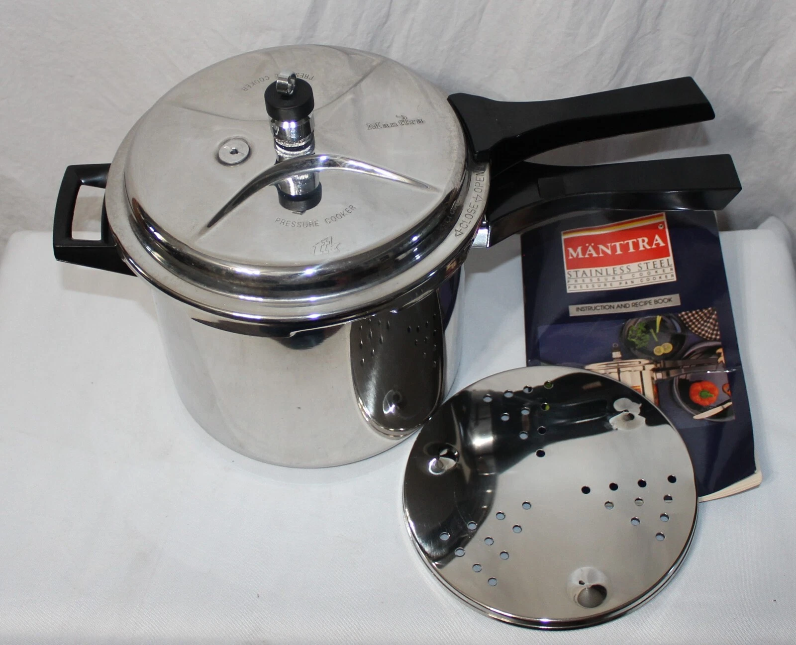 Manttra TTK Prestige 5 QT Quart Pressure Cooker Pot Stove Top with Defect