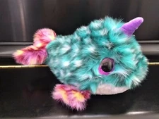 Narwhal Fish Plush Purple Horn Dreamy Big Purple Eye Multicolor Fiesta Toy Whale