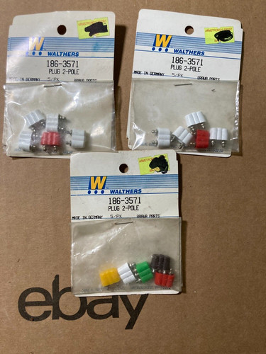 5 de Walthers Plug 2 polos 186-3571 5pk Brawa piezas Alemania Nuevo en paquete | Zustand: New