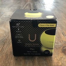 U Speaker Micro Mini Magnetic Base Glow In The Dark Neon Yellow Bluetooth