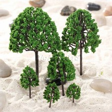 11pcs Multi-Size Trees Model for Miniature Train Railway Diorama Scene Layout