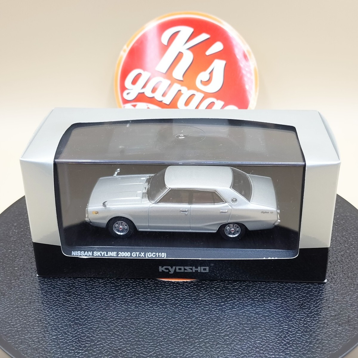 Kyosho 1/43 NISSAN SKYLINE 2000 GT-X GC110 Silver Metallic Kyosho 1/43 NISSAN SKYLINE 2000 GT-X GC110 Silver Metallic
